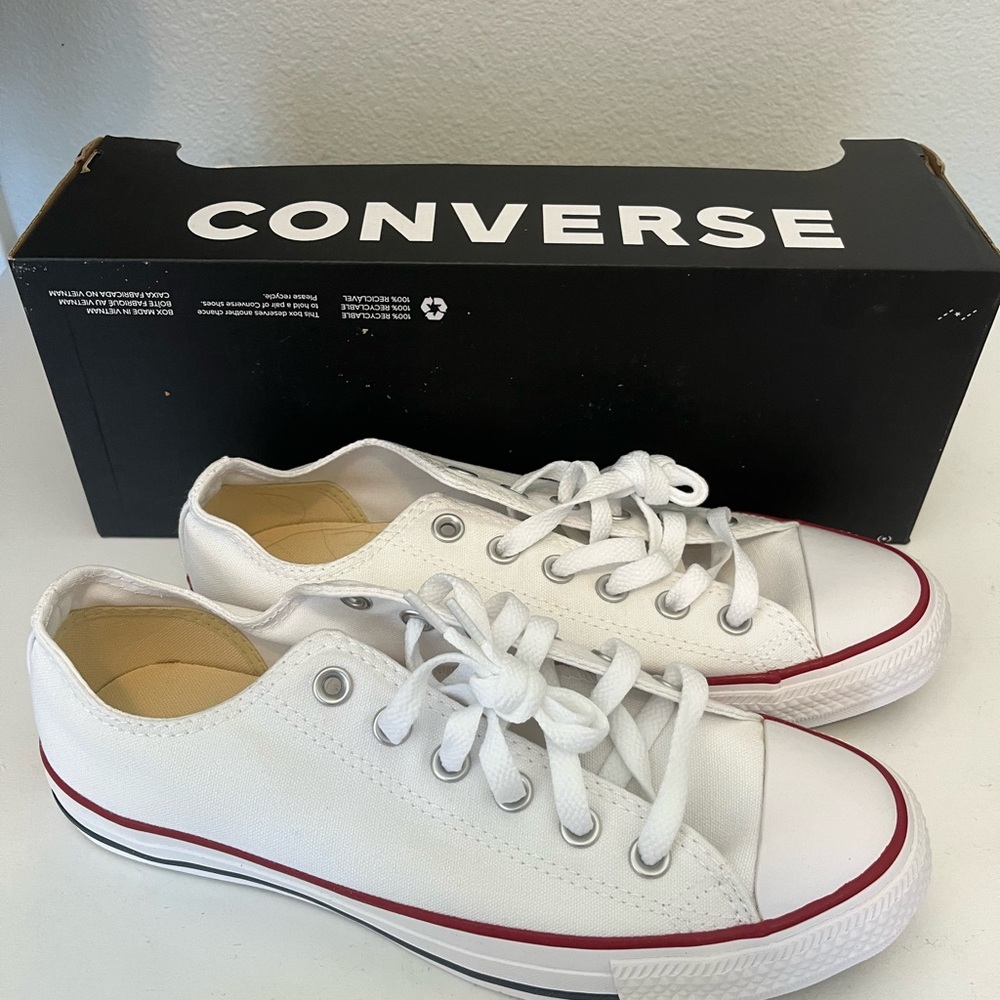 Converse White Low-Top Sneakers